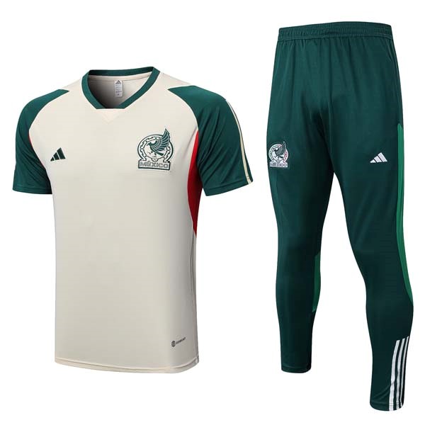 Camiseta México Conjunto Completo 2023-2024 Amarillo Verde